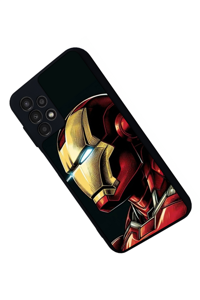 Samsung Galaxy A23 Uyumlu  Iron Man ( Demir Adam ) Tasarımlı Glossy Premium Kılıf