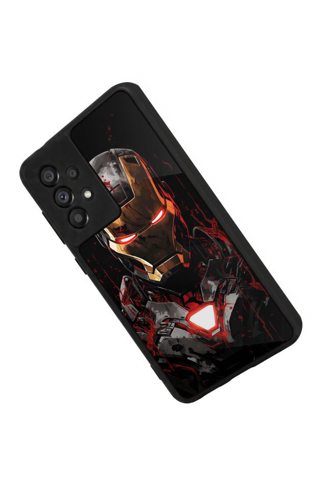 Samsung Galaxy A73 Uyumlu  Iron Man ( Demir Adam ) Tasarımlı Glossy Premium Kılıf
