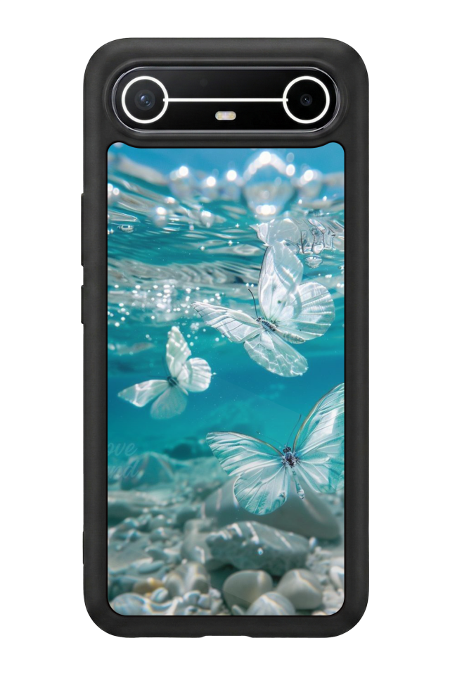 Tecno Spark Slim 5G Uyumlu Kelebek Tasarımlı Glossy Premium Kılıf