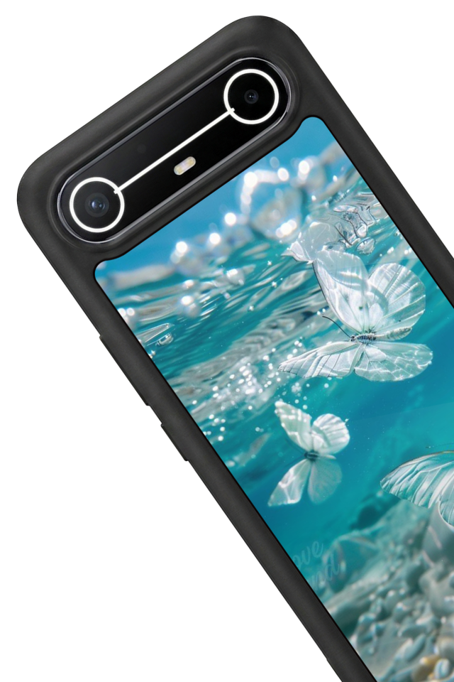 Tecno Spark Slim 5G Uyumlu Kelebek Tasarımlı Glossy Premium Kılıf