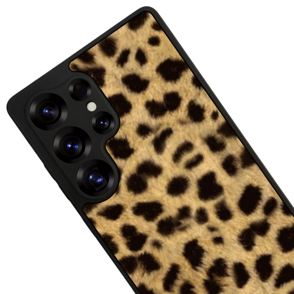 Samsung Galaxy S25 Ultra Uyumlu Leopar Tasarımlı Glossy Premium Kılıf