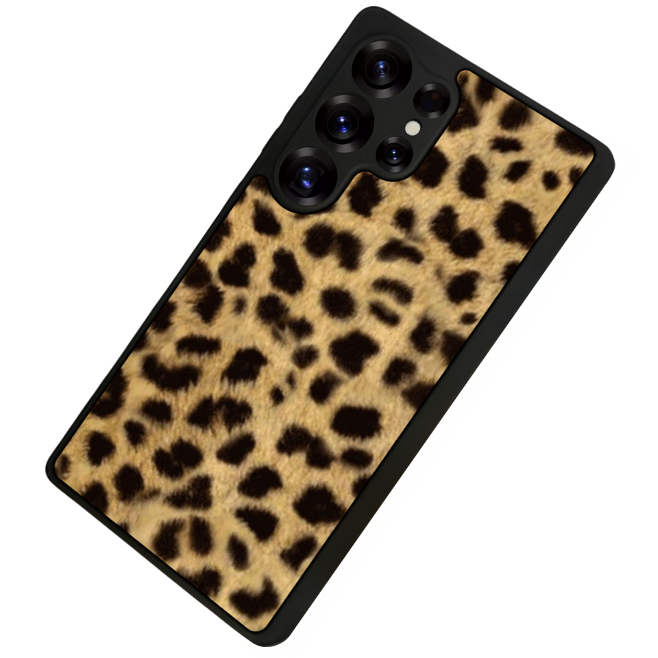 Samsung Galaxy S25 Ultra Uyumlu Leopar Tasarımlı Glossy Premium Kılıf