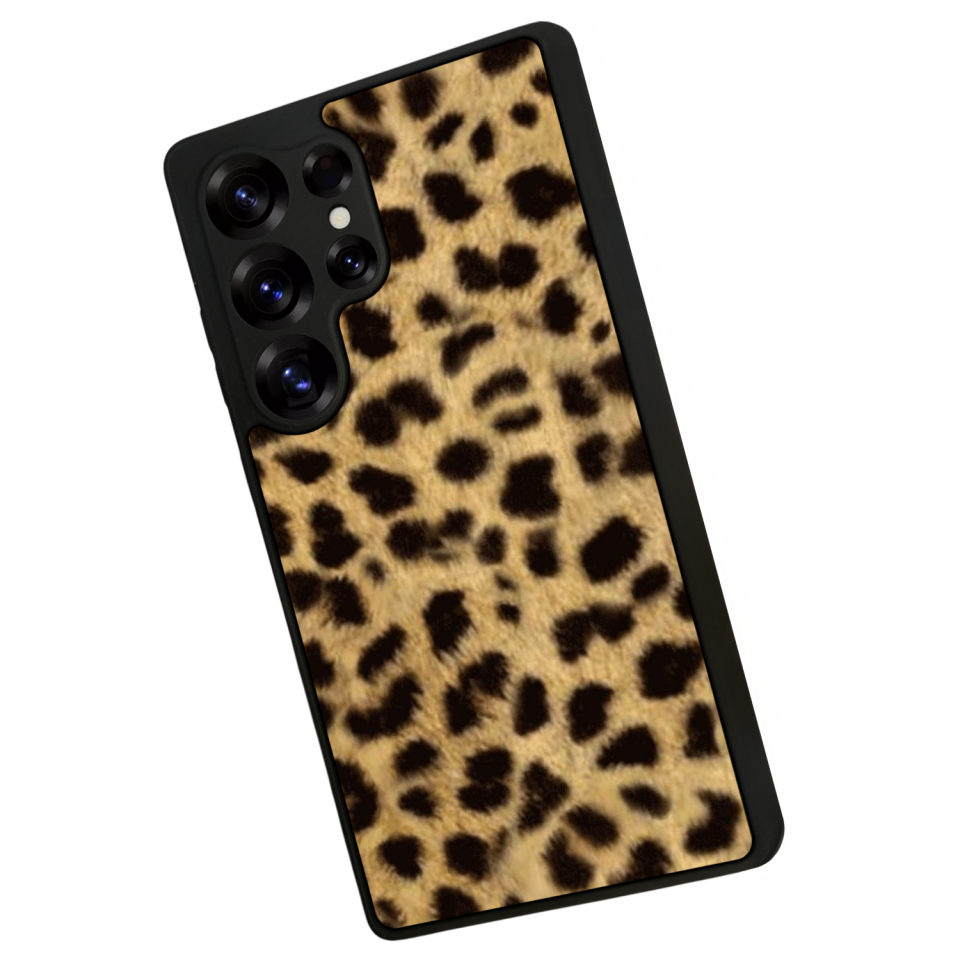 Samsung Galaxy S25 Ultra Uyumlu Leopar Tasarımlı Glossy Premium Kılıf