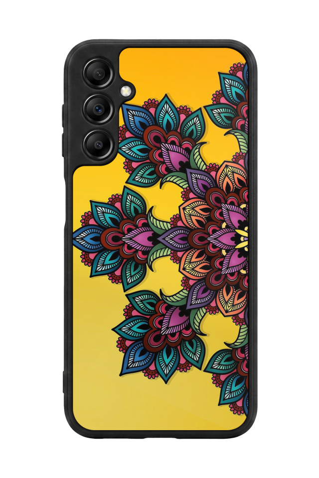 Samsung Galaxy A14 Uyumlu Mandala Tasarımlı Glossy Premium Kılıf