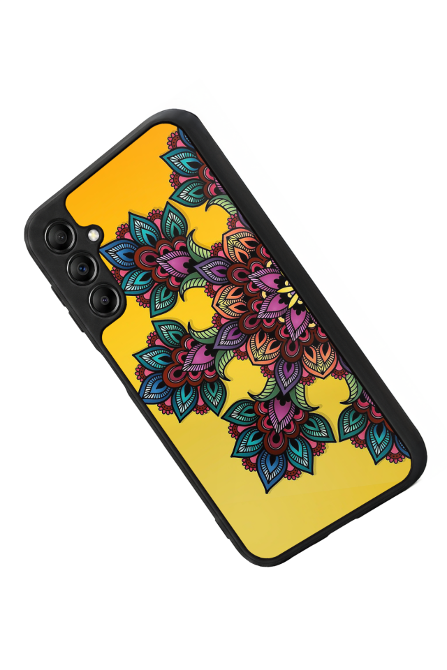 Samsung Galaxy A14 Uyumlu Mandala Tasarımlı Glossy Premium Kılıf