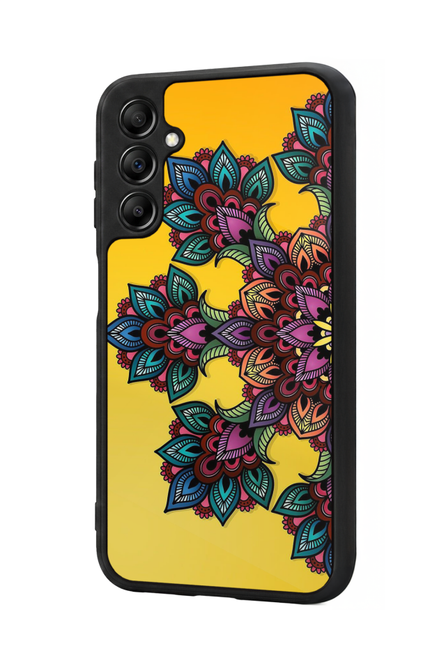 Samsung Galaxy A14 Uyumlu Mandala Tasarımlı Glossy Premium Kılıf