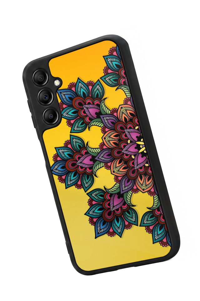 Samsung Galaxy A14 Uyumlu Mandala Tasarımlı Glossy Premium Kılıf