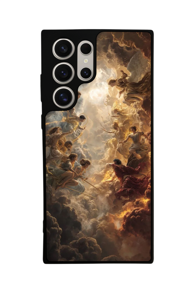 Samsung Galaxy S23 Ultra Uyumlu Melek Tasarımlı Glossy Premium Kılıf