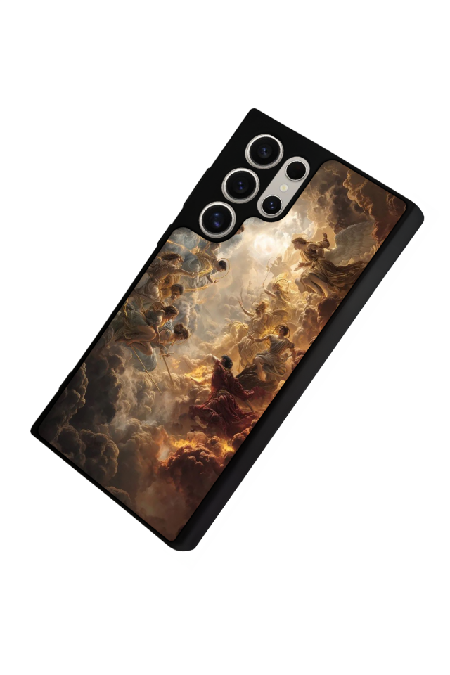 Samsung Galaxy S23 Ultra Uyumlu Melek Tasarımlı Glossy Premium Kılıf