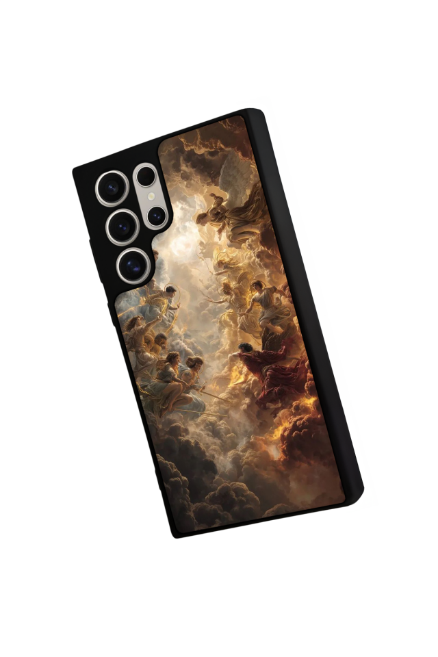 Samsung Galaxy S23 Ultra Uyumlu Melek Tasarımlı Glossy Premium Kılıf