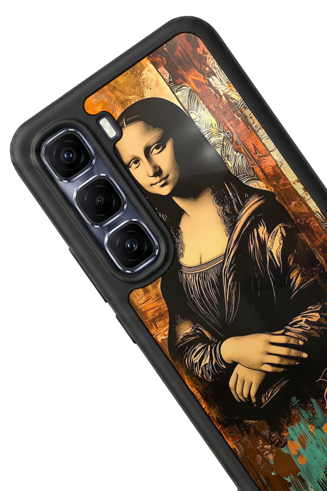 Infinix Hot 60 Pro Plus Uyumlu Monalisa Tasarımlı Glossy Premium Kılıf