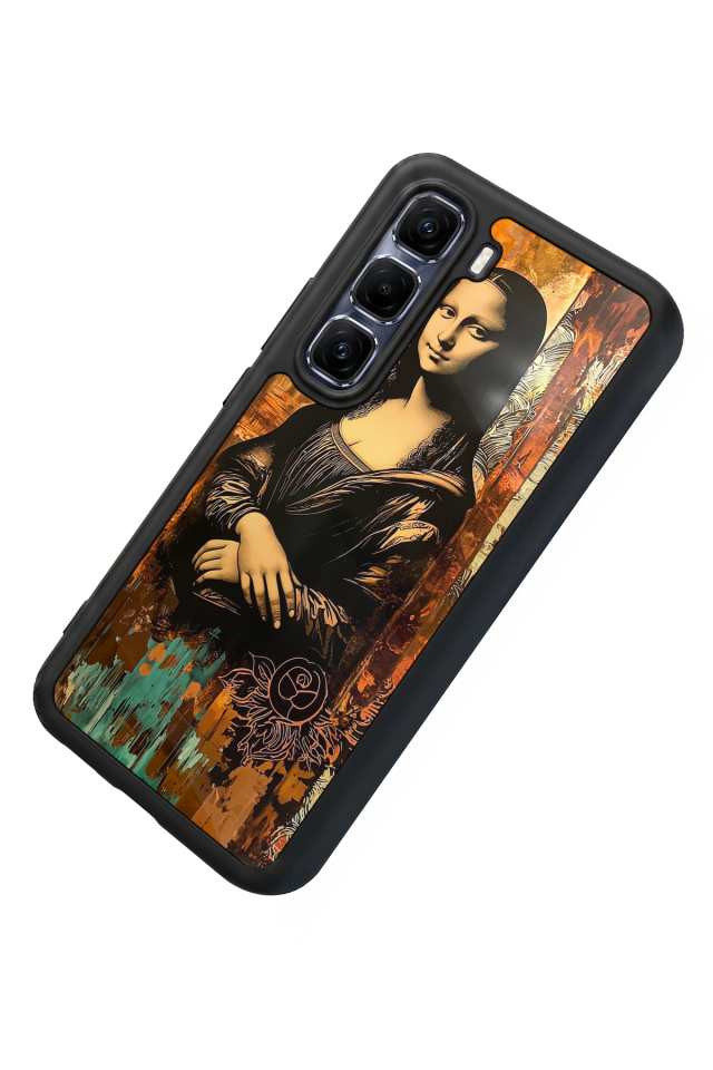 Infinix Hot 60 Pro Plus Uyumlu Monalisa Tasarımlı Glossy Premium Kılıf