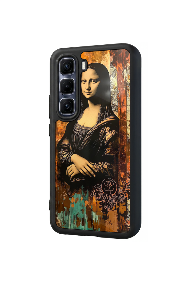 Infinix Hot 60 Pro Plus Uyumlu Monalisa Tasarımlı Glossy Premium Kılıf