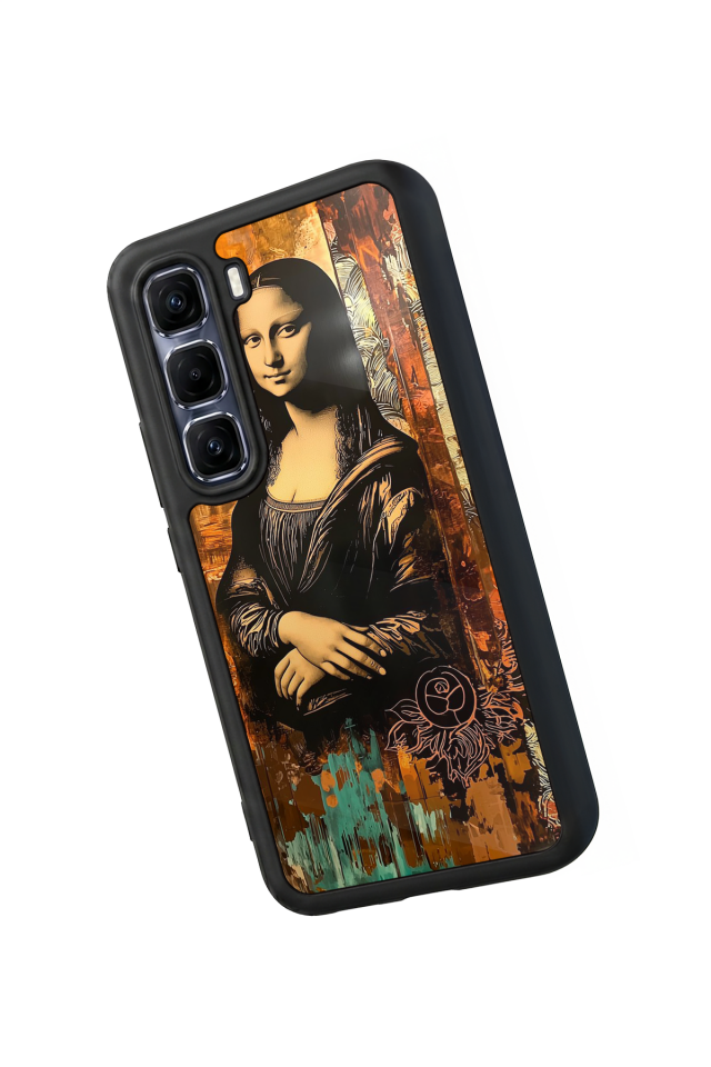 Infinix Hot 60 Pro Plus Uyumlu Monalisa Tasarımlı Glossy Premium Kılıf