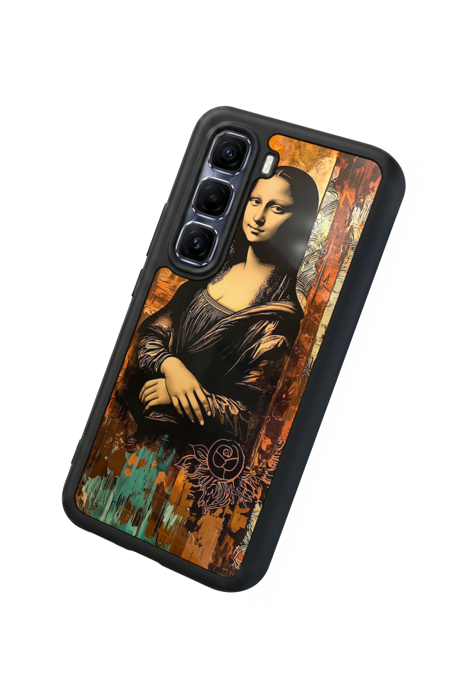 Infinix Hot 60 Pro Plus Uyumlu Monalisa Tasarımlı Glossy Premium Kılıf