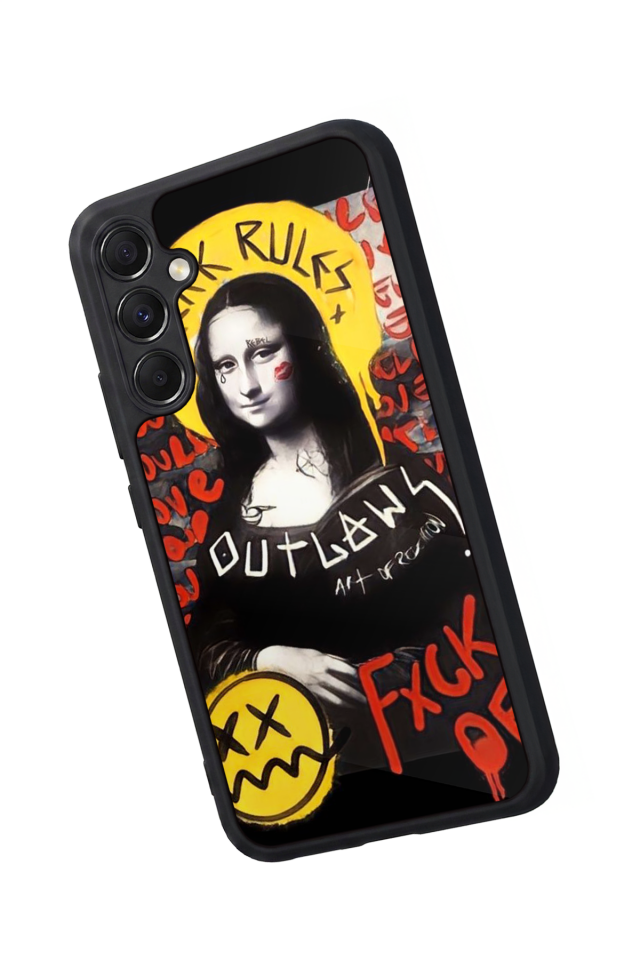 Samsung Galaxy A34 Uyumlu Monalisa Tasarımlı Glossy Premium Kılıf