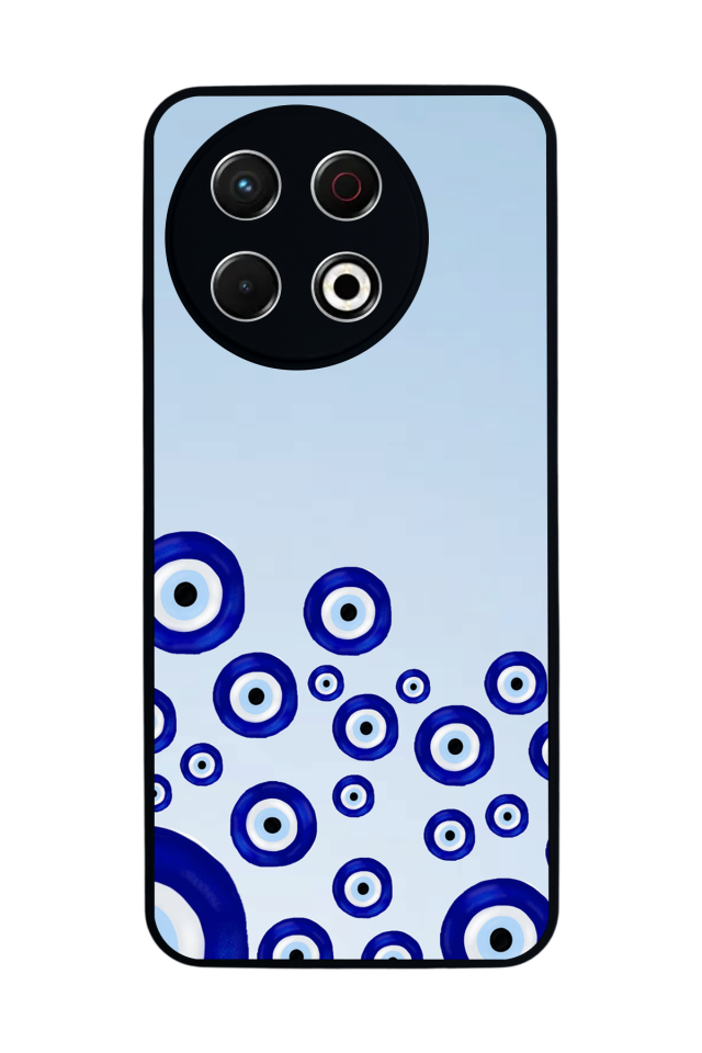 Tecno Spark 30 Pro Uyumlu Nazar Tasarımlı Glossy Premium Kılıf