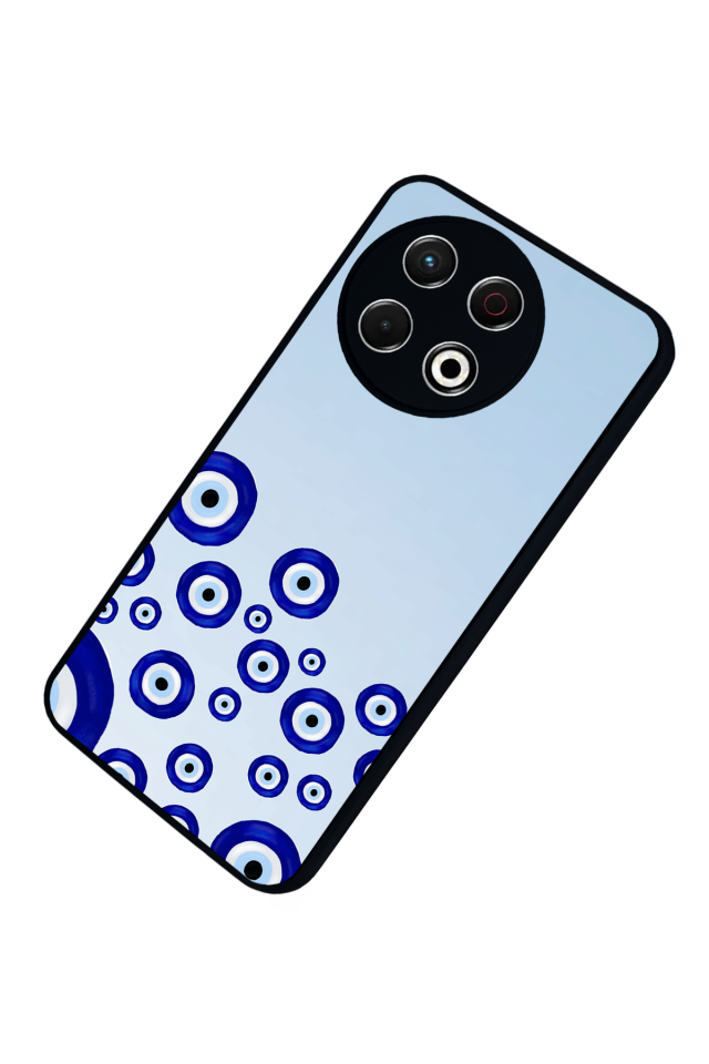 Tecno Spark 30 Pro Uyumlu Nazar Tasarımlı Glossy Premium Kılıf