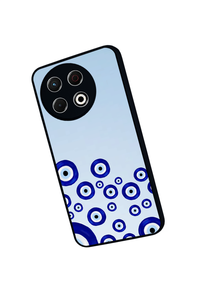 Tecno Spark 30 Pro Uyumlu Nazar Tasarımlı Glossy Premium Kılıf