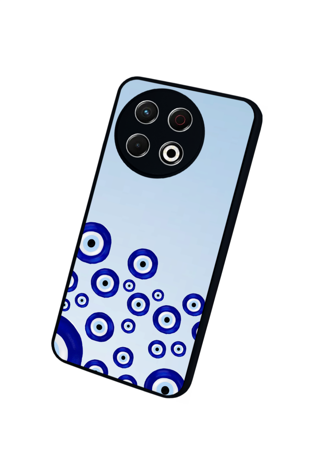 Tecno Spark 30 Pro Uyumlu Nazar Tasarımlı Glossy Premium Kılıf