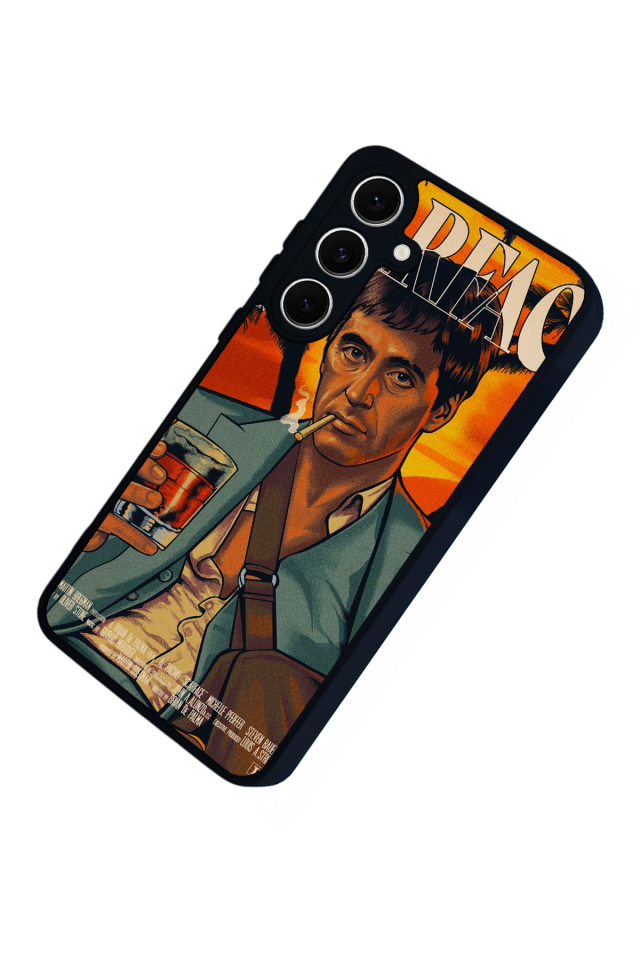 Samsung Galaxy S24 FE Uyumlu Scarface Tasarımlı Glossy Premium Kılıf