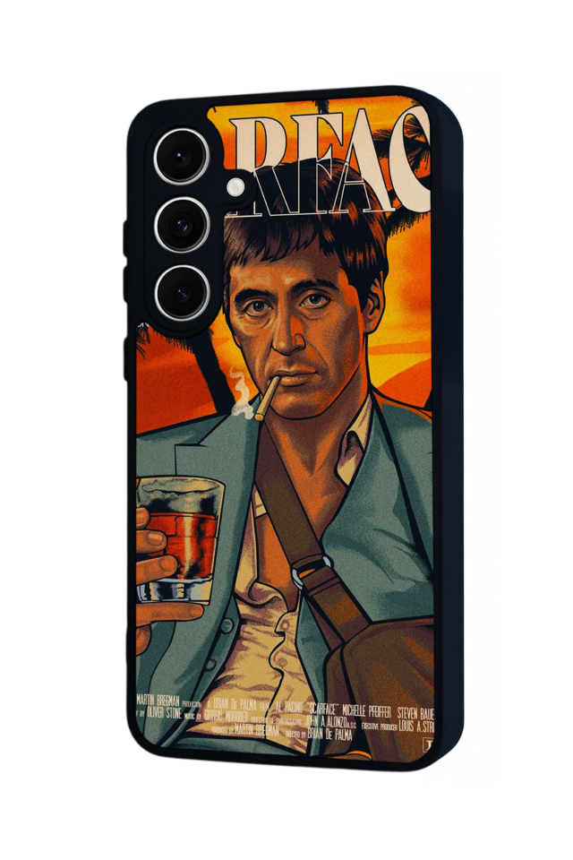 Samsung Galaxy S24 FE Uyumlu Scarface Tasarımlı Glossy Premium Kılıf
