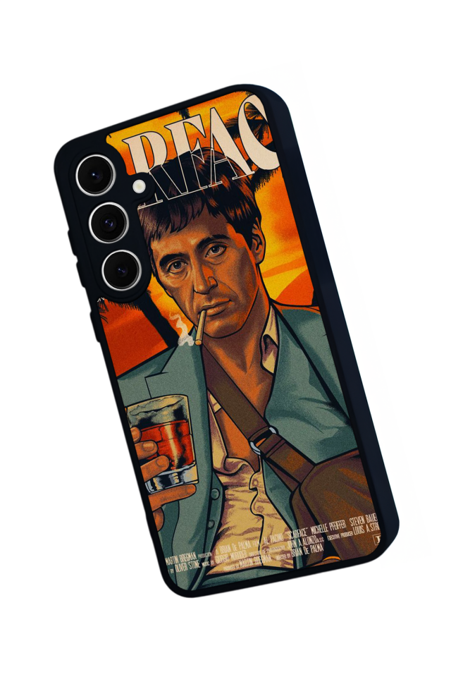 Samsung Galaxy S24 FE Uyumlu Scarface Tasarımlı Glossy Premium Kılıf