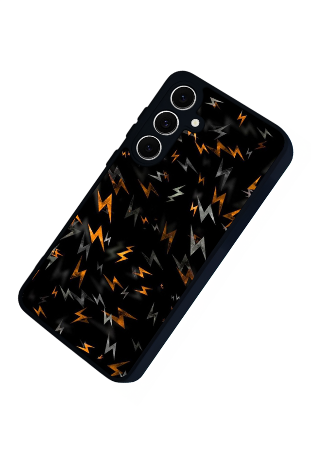 Samsung Galaxy S24 FE Uyumlu Simsek Tasarımlı Glossy Premium Kılıf