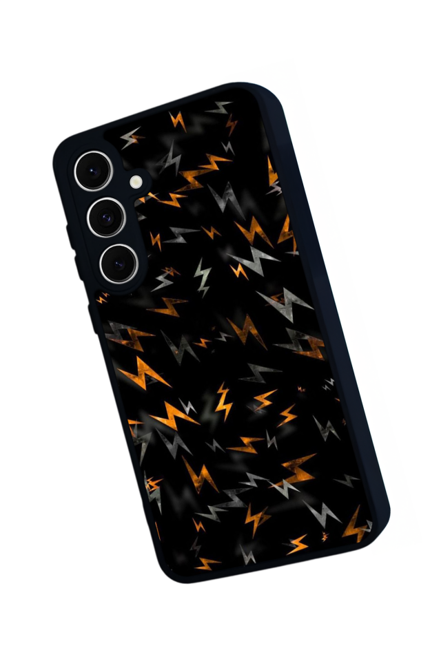 Samsung Galaxy S24 FE Uyumlu Simsek Tasarımlı Glossy Premium Kılıf