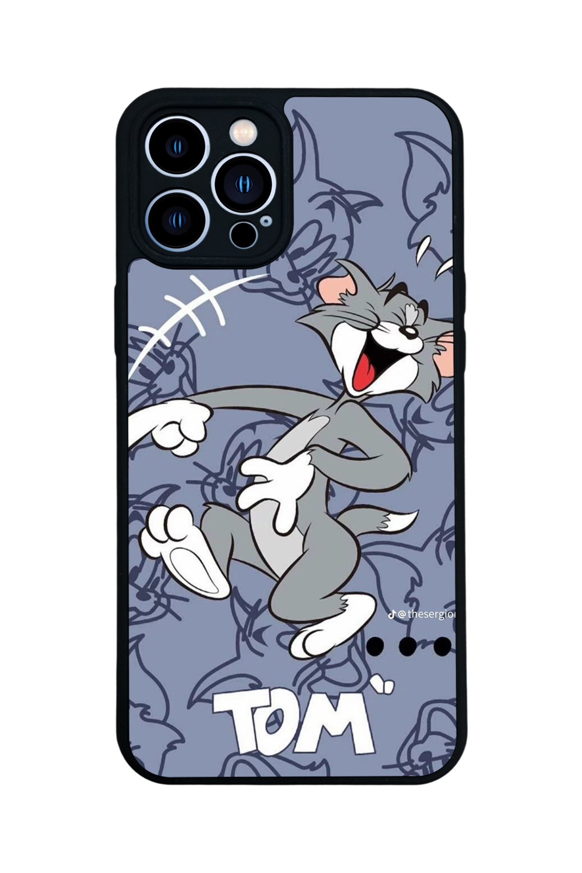 iPhone 12 Pro Max Uyumlu Tom And Jerry Tasarımlı Glossy Premium Kılıf
