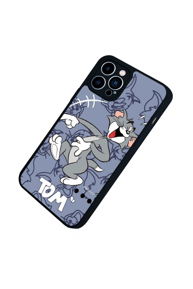iPhone 12 Pro Max Uyumlu Tom And Jerry Tasarımlı Glossy Premium Kılıf