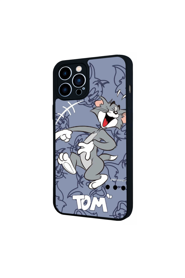 iPhone 12 Pro Max Uyumlu Tom And Jerry Tasarımlı Glossy Premium Kılıf