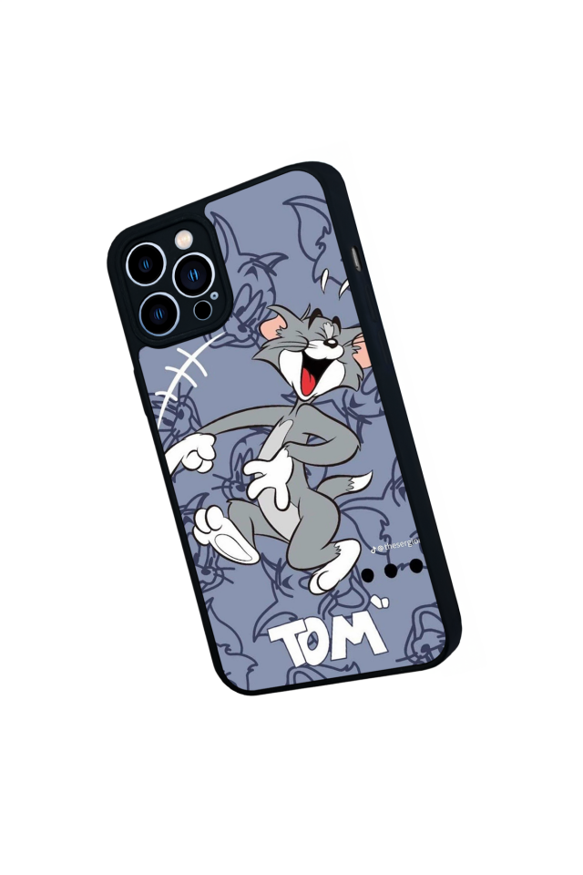 iPhone 12 Pro Max Uyumlu Tom And Jerry Tasarımlı Glossy Premium Kılıf