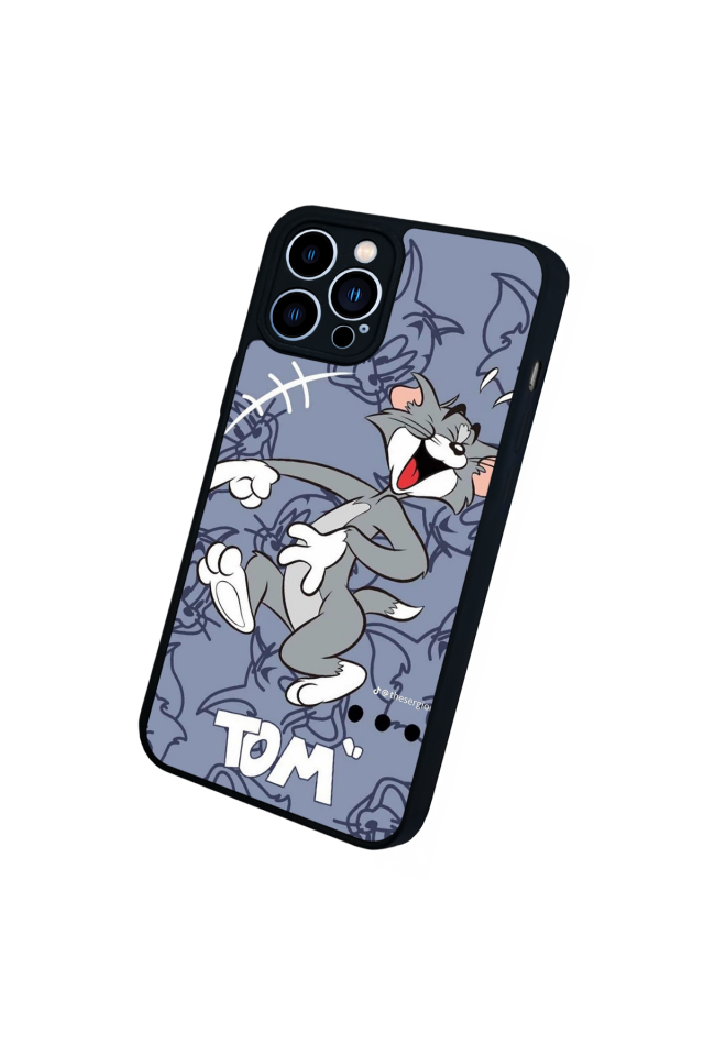 iPhone 12 Pro Max Uyumlu Tom And Jerry Tasarımlı Glossy Premium Kılıf