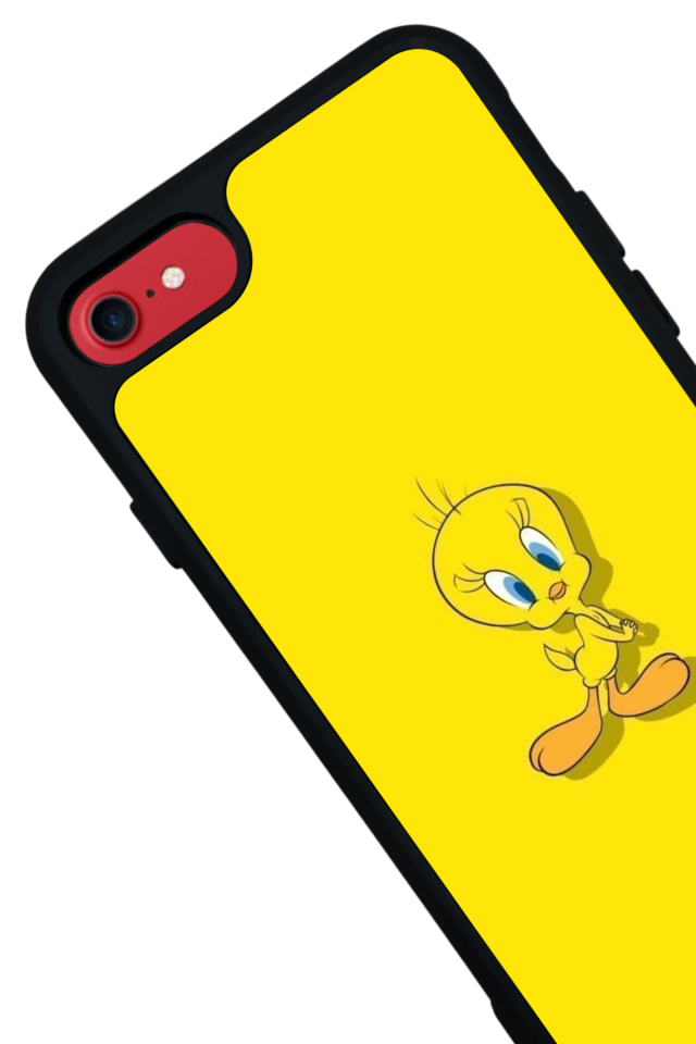 iPhone 8 Uyumlu Tweety Tasarımlı Glossy Premium Kılıf