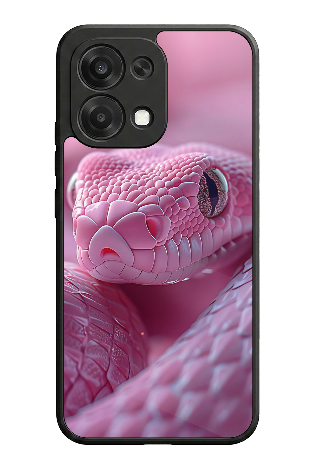 Oppo A6 Pro Uyumlu Yılan Tasarımlı Glossy Premium Kılıf