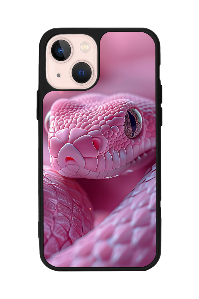iPhone 13 Mini Uyumlu Yılan Tasarımlı Glossy Premium Kılıf