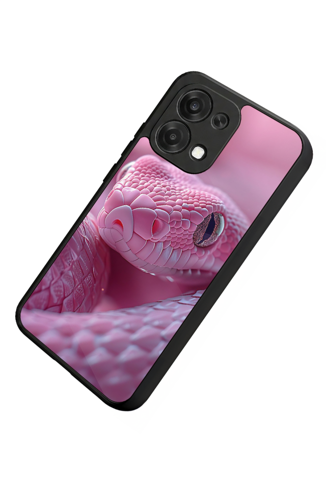 Oppo A6 Pro Uyumlu Yılan Tasarımlı Glossy Premium Kılıf
