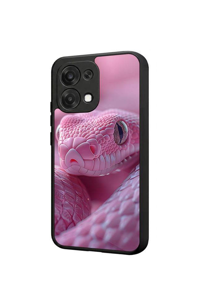 Oppo A6 Pro Uyumlu Yılan Tasarımlı Glossy Premium Kılıf