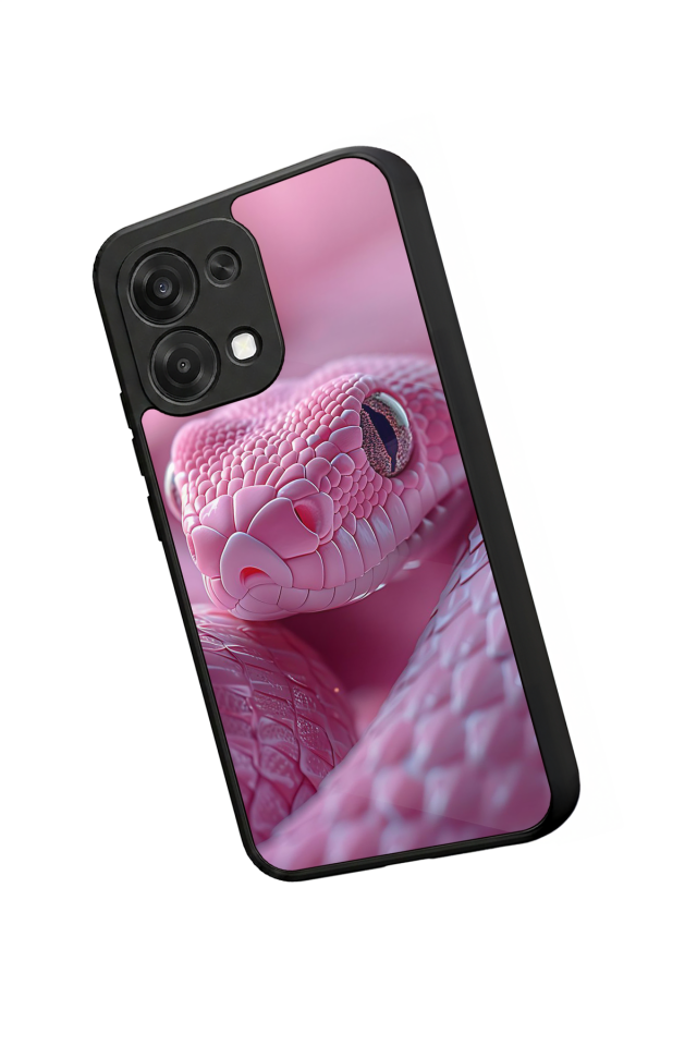 Oppo A6 Pro Uyumlu Yılan Tasarımlı Glossy Premium Kılıf