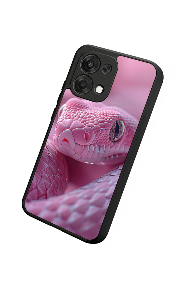 Oppo A6 Pro Uyumlu Yılan Tasarımlı Glossy Premium Kılıf