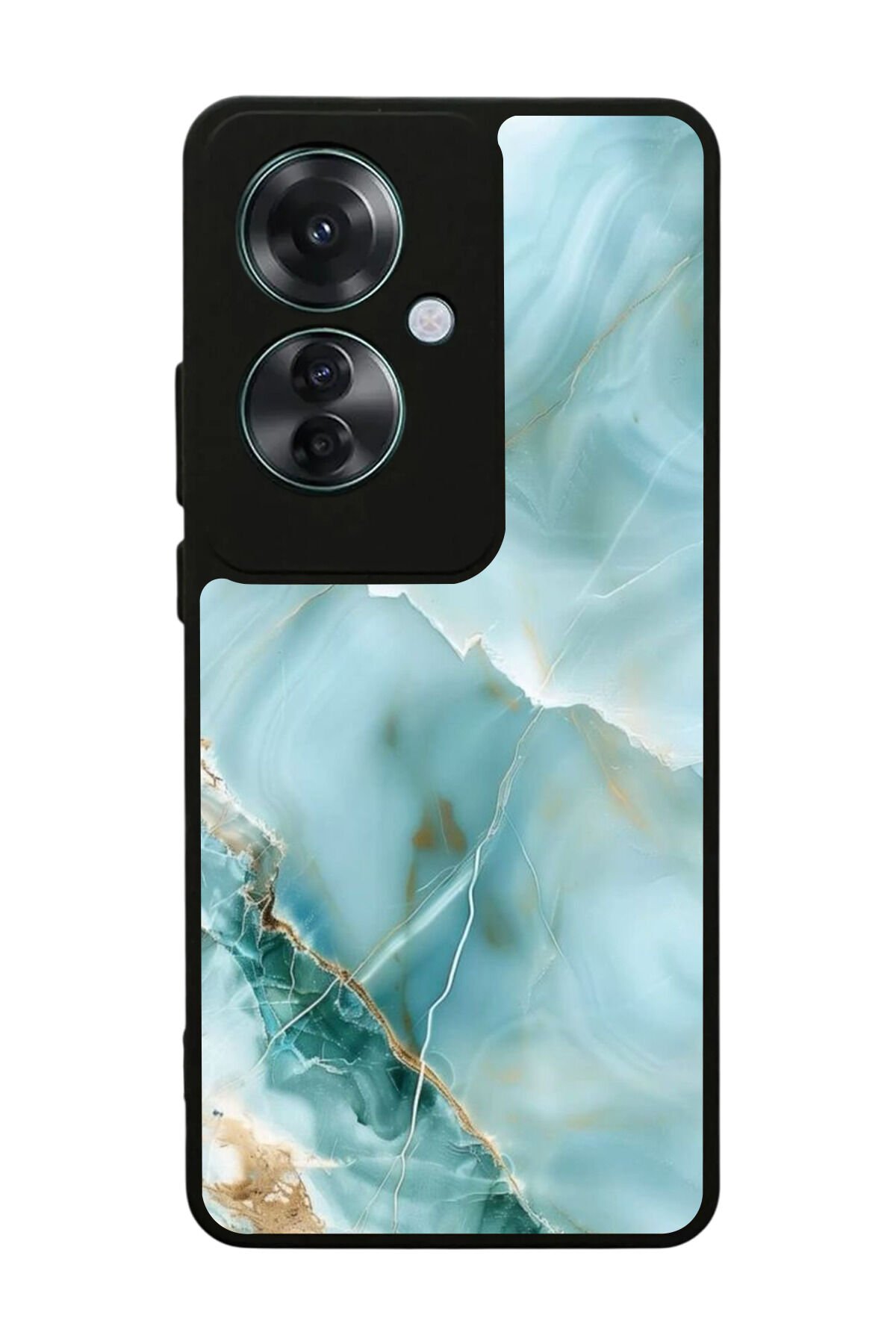 Oppo Reno 11F Uyumlu Mermer Marble Tasarımlı Glossy Premium Kılıf