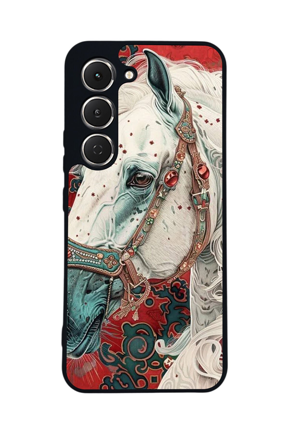 Tecno Spark 40 Pro Uyumlu At Horse Tasarımlı Glossy Premium Kılıf