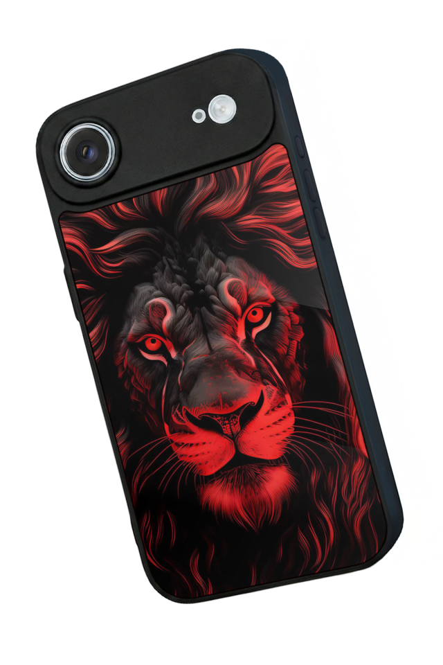 iPhone 17 Air Uyumlu Aslan Tasarımlı Glossy Premium Kılıf