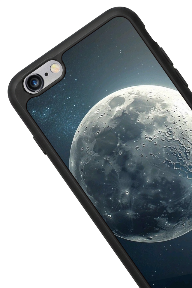 iPhone 6 Plus Uyumlu Ay Tasarımlı Glossy Premium Kılıf