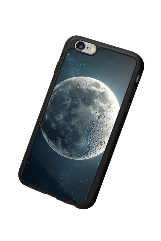 iPhone 6 Plus Uyumlu Ay Tasarımlı Glossy Premium Kılıf