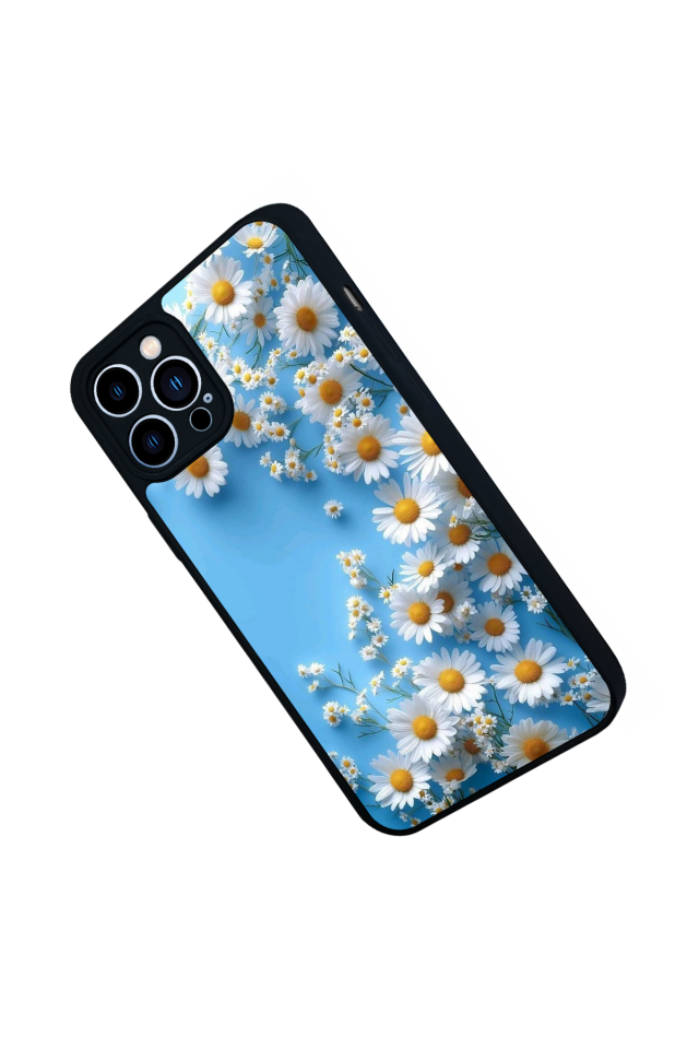iPhone 13 Pro Max Uyumlu Cicek Tasarımlı Glossy Premium Kılıf