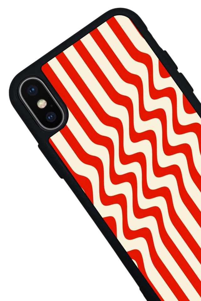iPhone XS Max Uyumlu Çizgi Sanatı Tasarımlı Glossy Premium Kılıf
