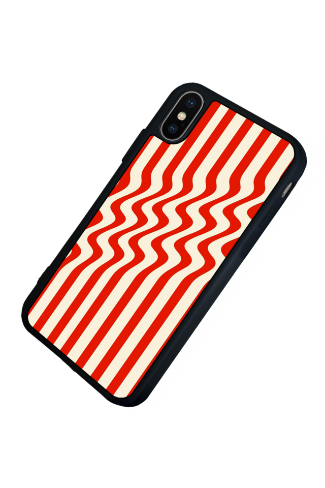 iPhone XS Max Uyumlu Çizgi Sanatı Tasarımlı Glossy Premium Kılıf