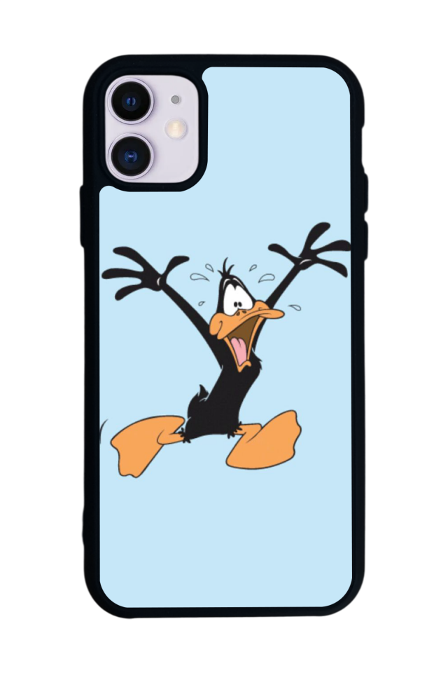 iPhone 11 Uyumlu Daffy duck Tasarımlı Glossy Premium Kılıf